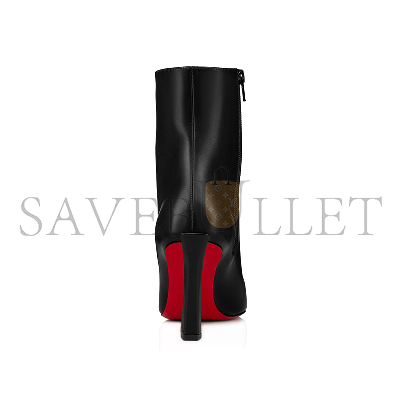 Chr1st1an louboutin condora booty85 mm low boots - calf leather - black 1230284bk01